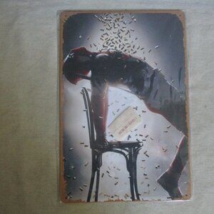 8"x12" New Metal Sign.  Subject not really known. Different